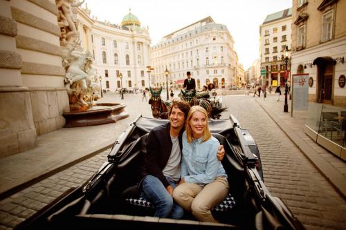 Mit dem Fiaker am Michaelerplatz